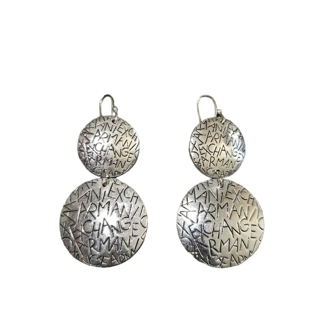 Armani Exchange vintage silvertone